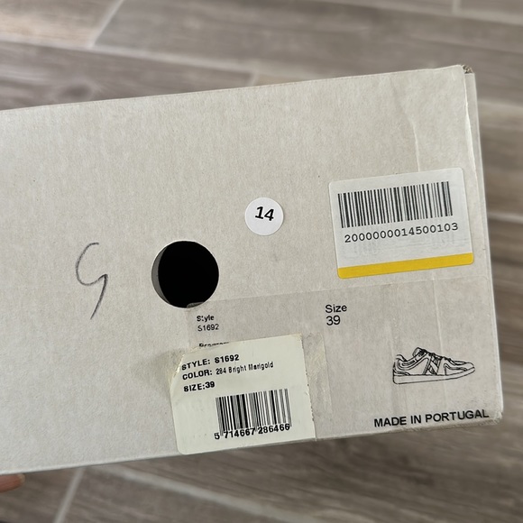 Ganni Retro Colorblock Low-Top Sneakers 39 US 8.5 NIB Orange Blue - Picture 9 of 13